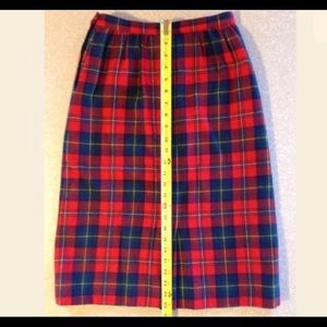 Pendleton authentic Tartan plaid wool skirt